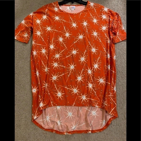 LuLaRoe Tops - LuLaRoe Irma Patriotic red, white&blue starbursts XS-Sm/Md …
